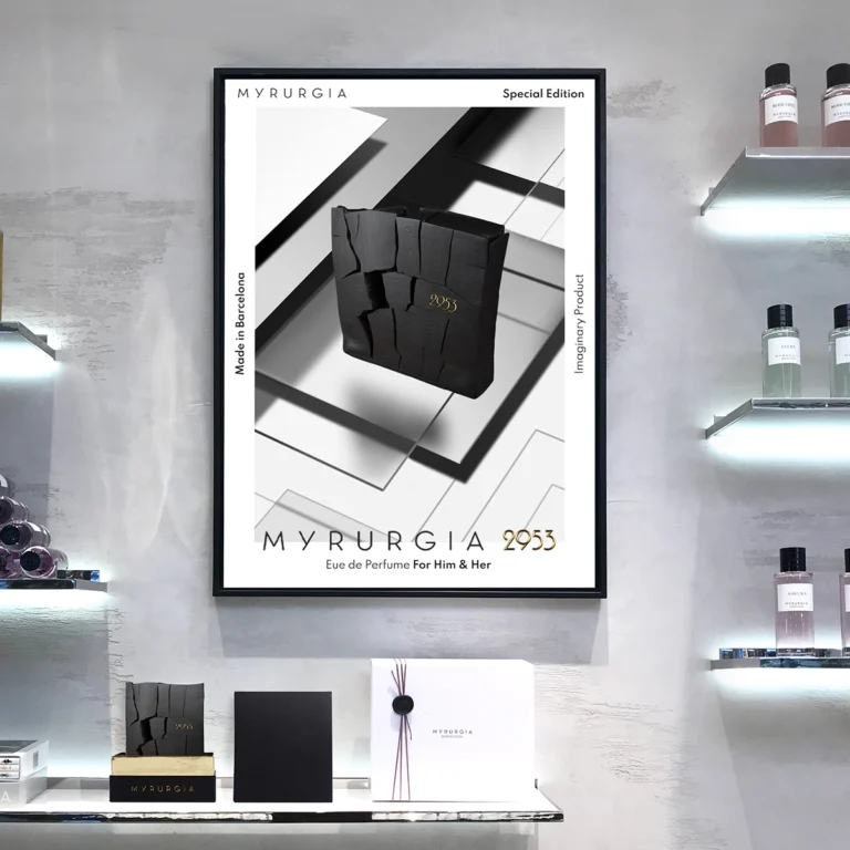 Luxury cosmetic brand pop-up store branding