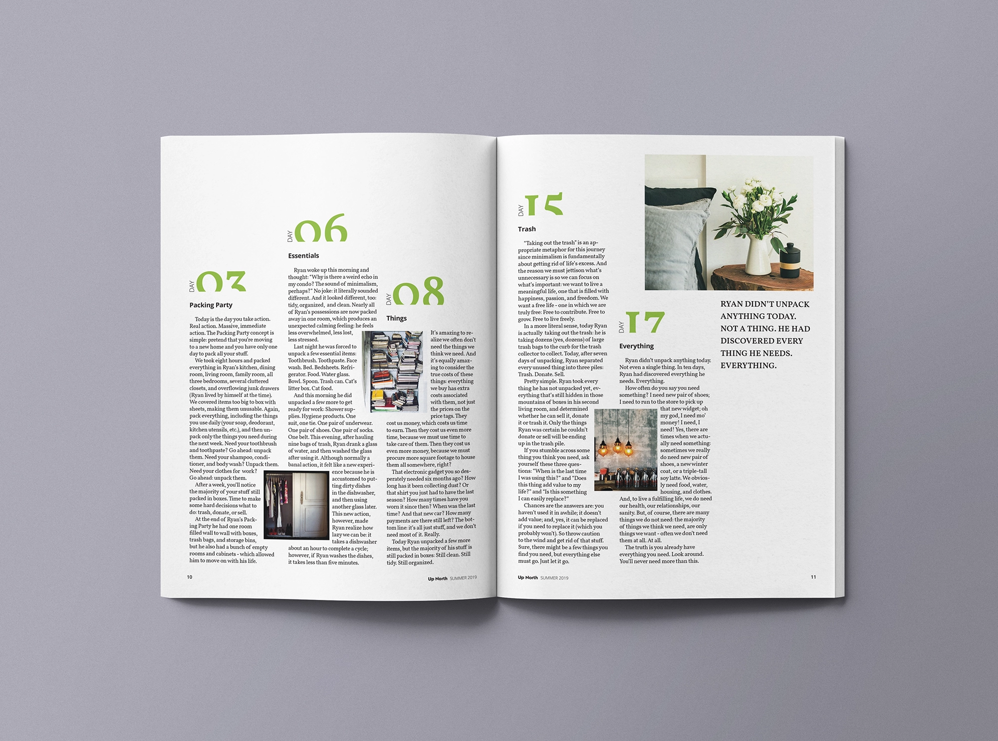 Editorial design magazine print design