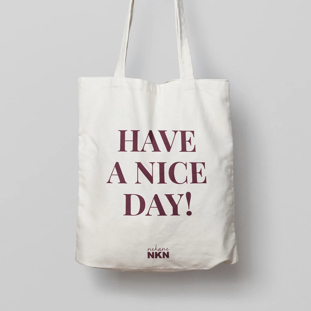 Fashion brand marketing collateral design - tote bag