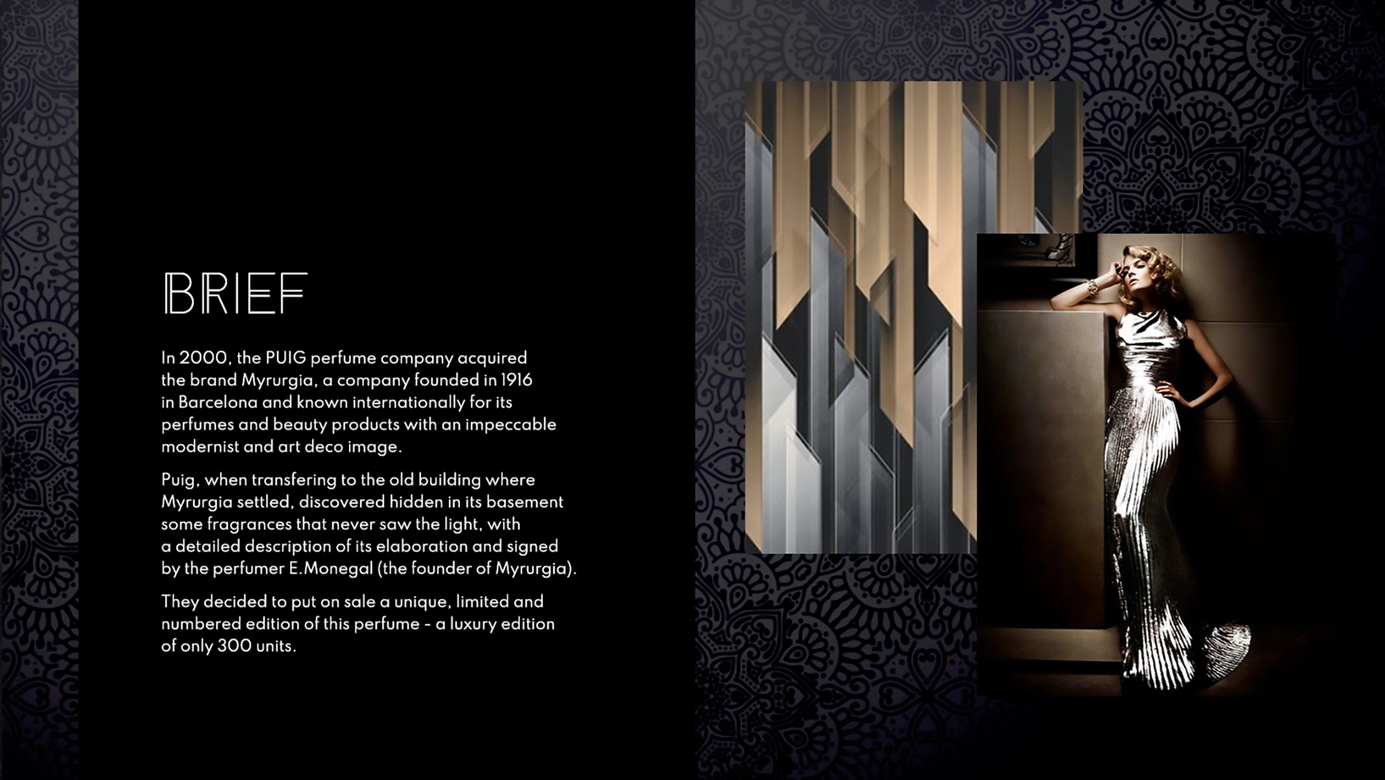 Packaging design luxury brand identity