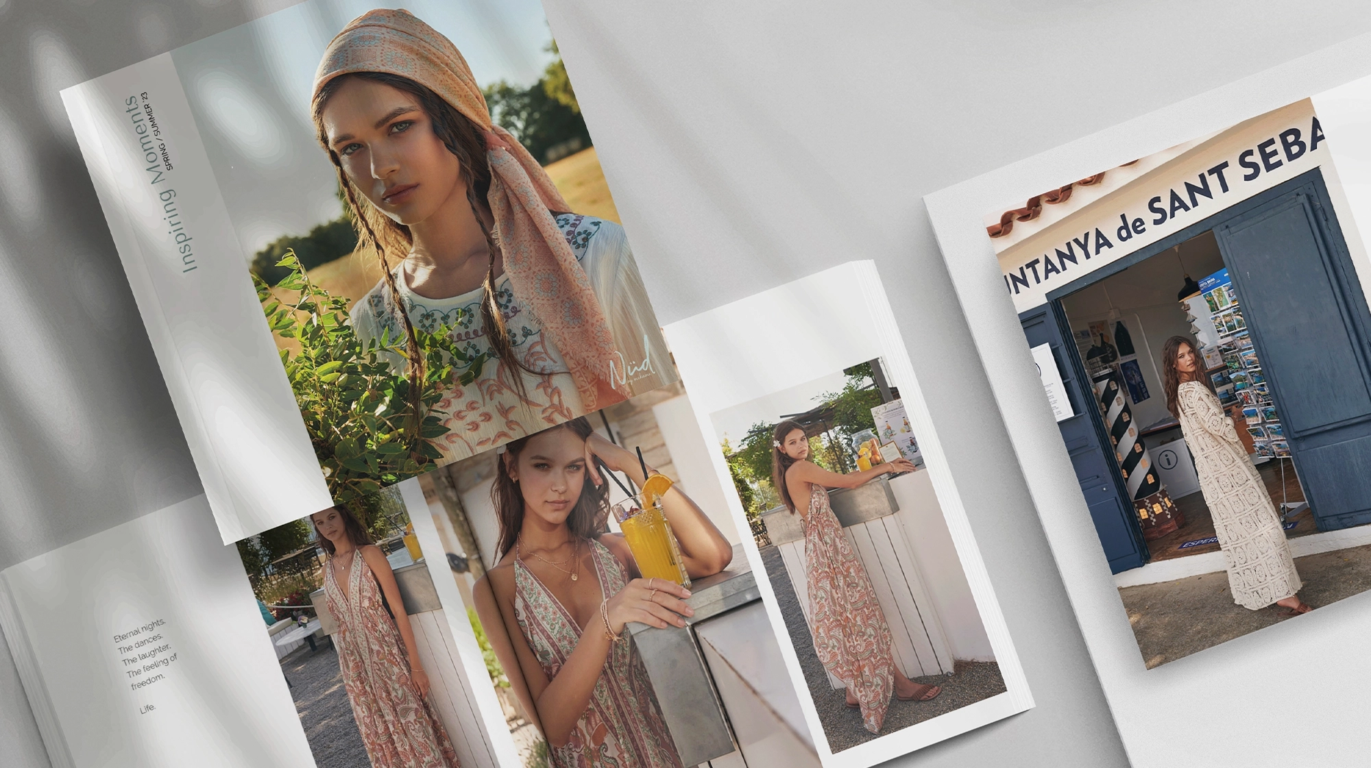 Fashion brand catalog lookbook editorial design